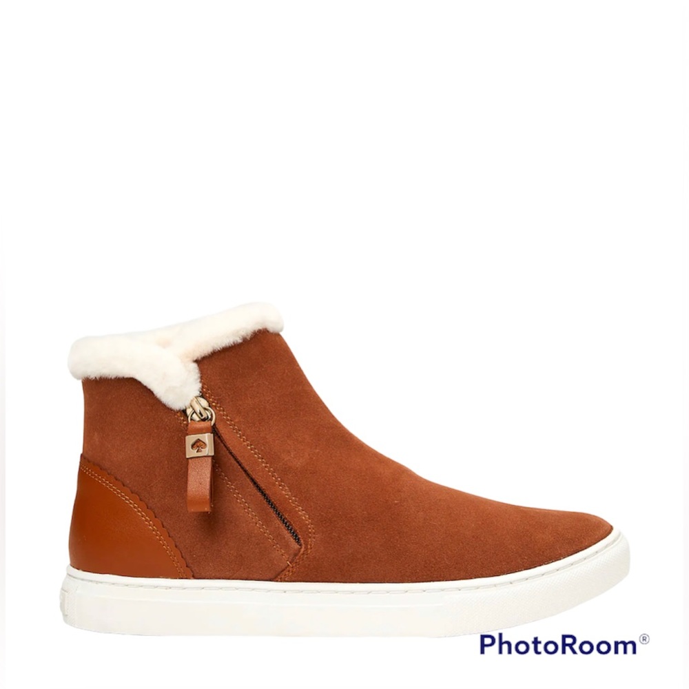 Kate Spade Women’s Harper Winter Sneakers in Warm Gingerbread| Size: 6.5